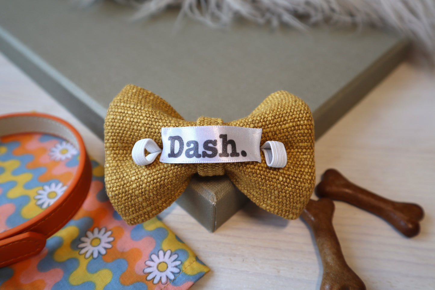 Yellow Dog Bow Tie