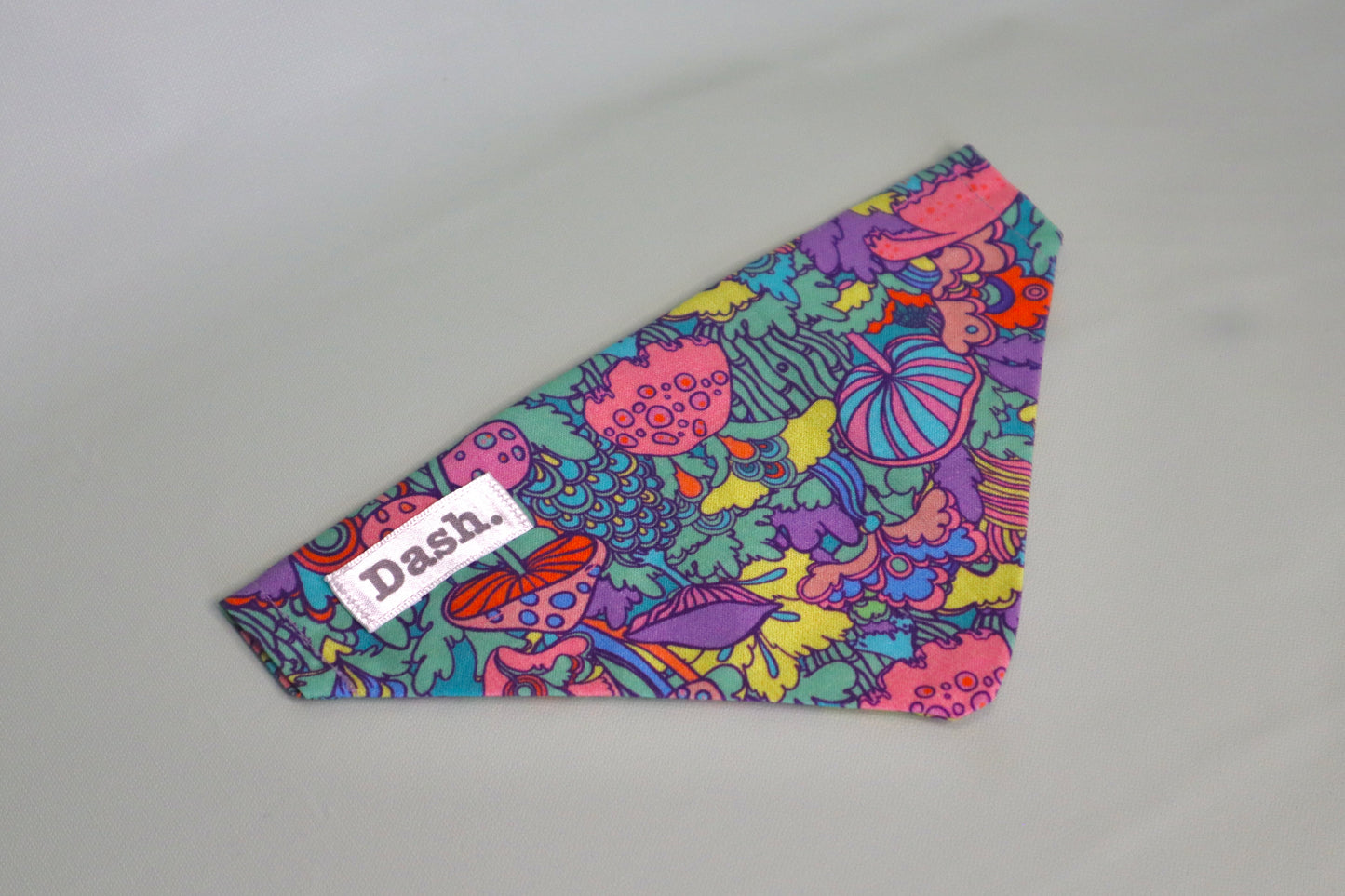 Mushroom Dog Bandana - Pick your collar colour!