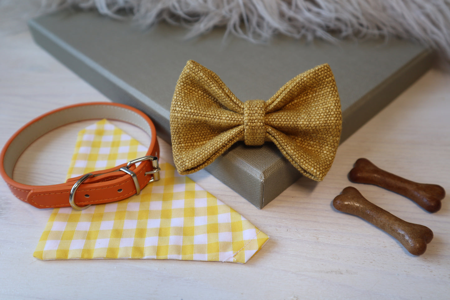 Yellow Dog Bow Tie