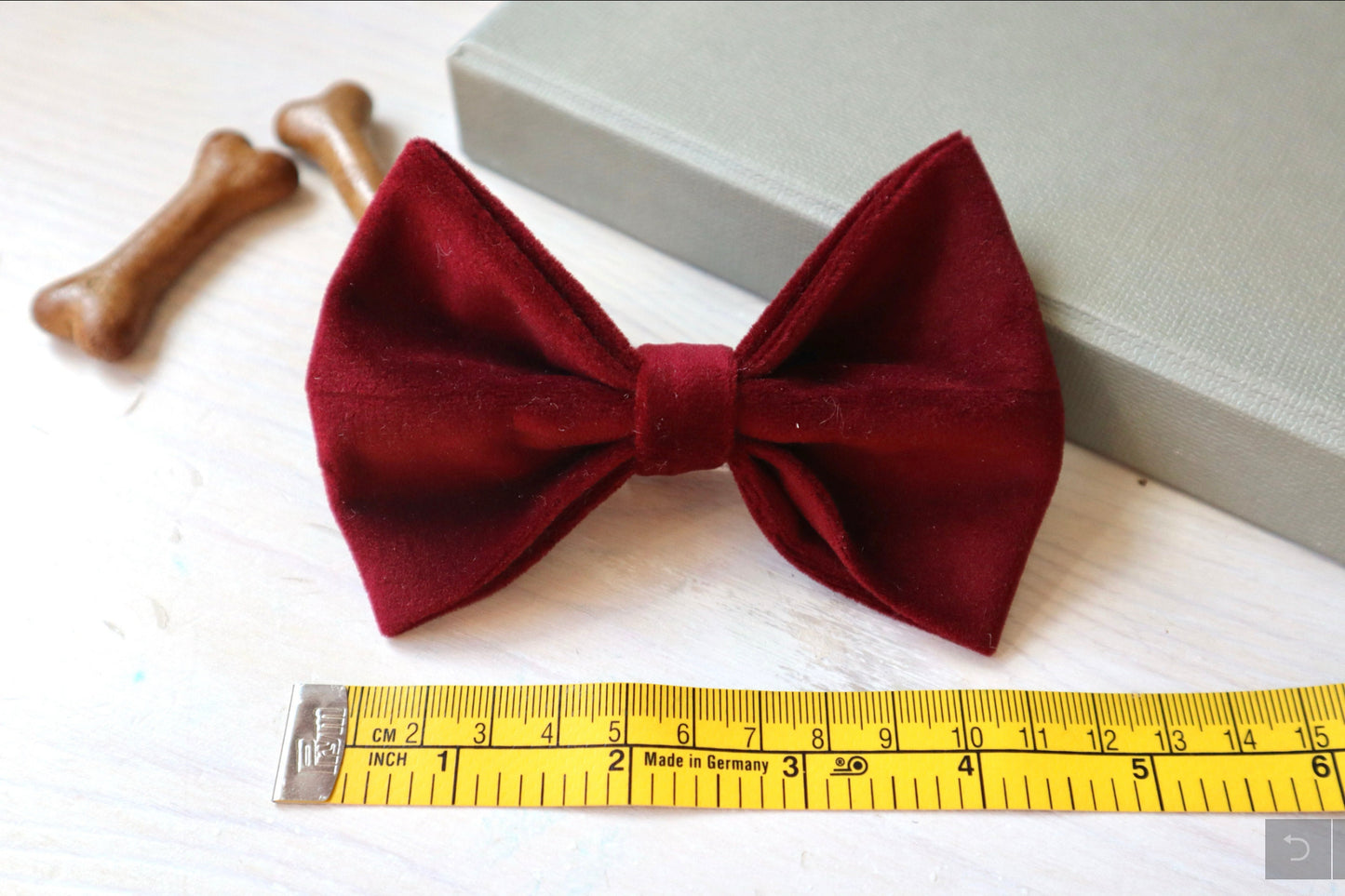 Red Tartan Dog Bow Tie