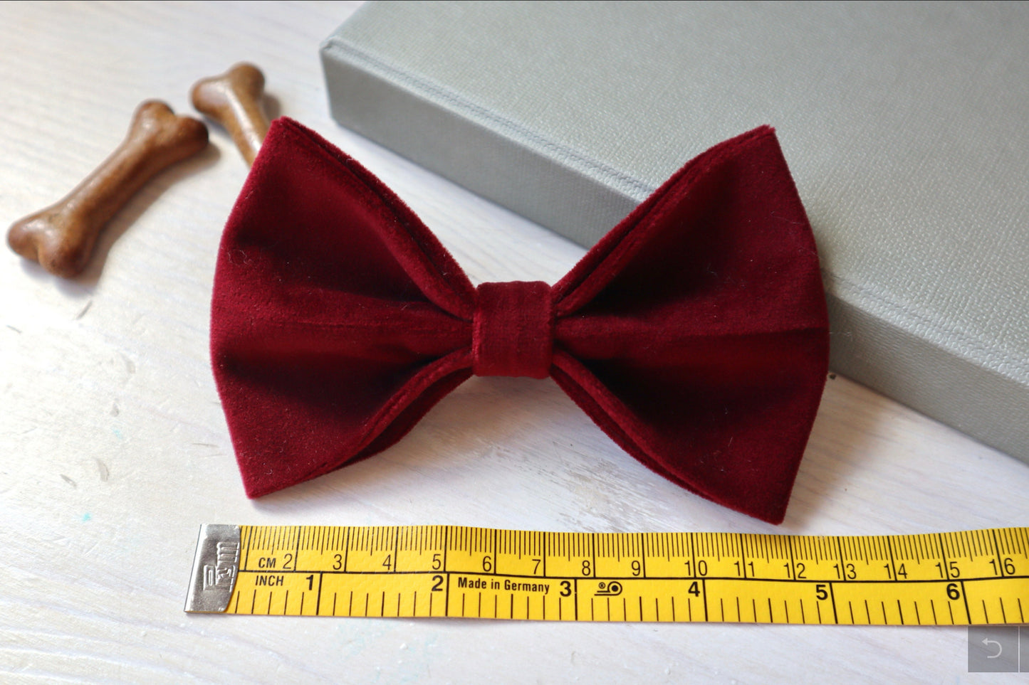 Red Tartan Dog Bow Tie