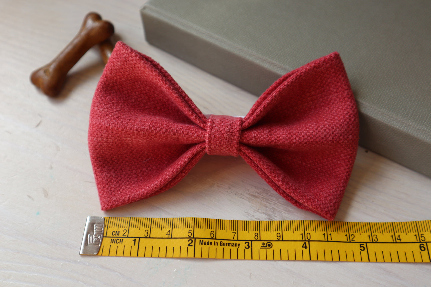 Rose Pink Dog Bow Tie