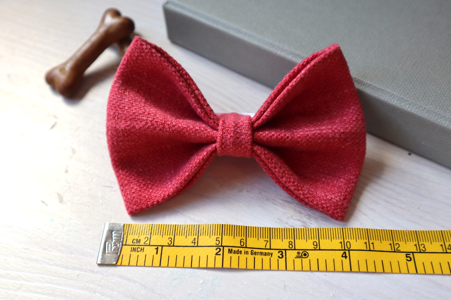 Rose Pink Dog Bow Tie