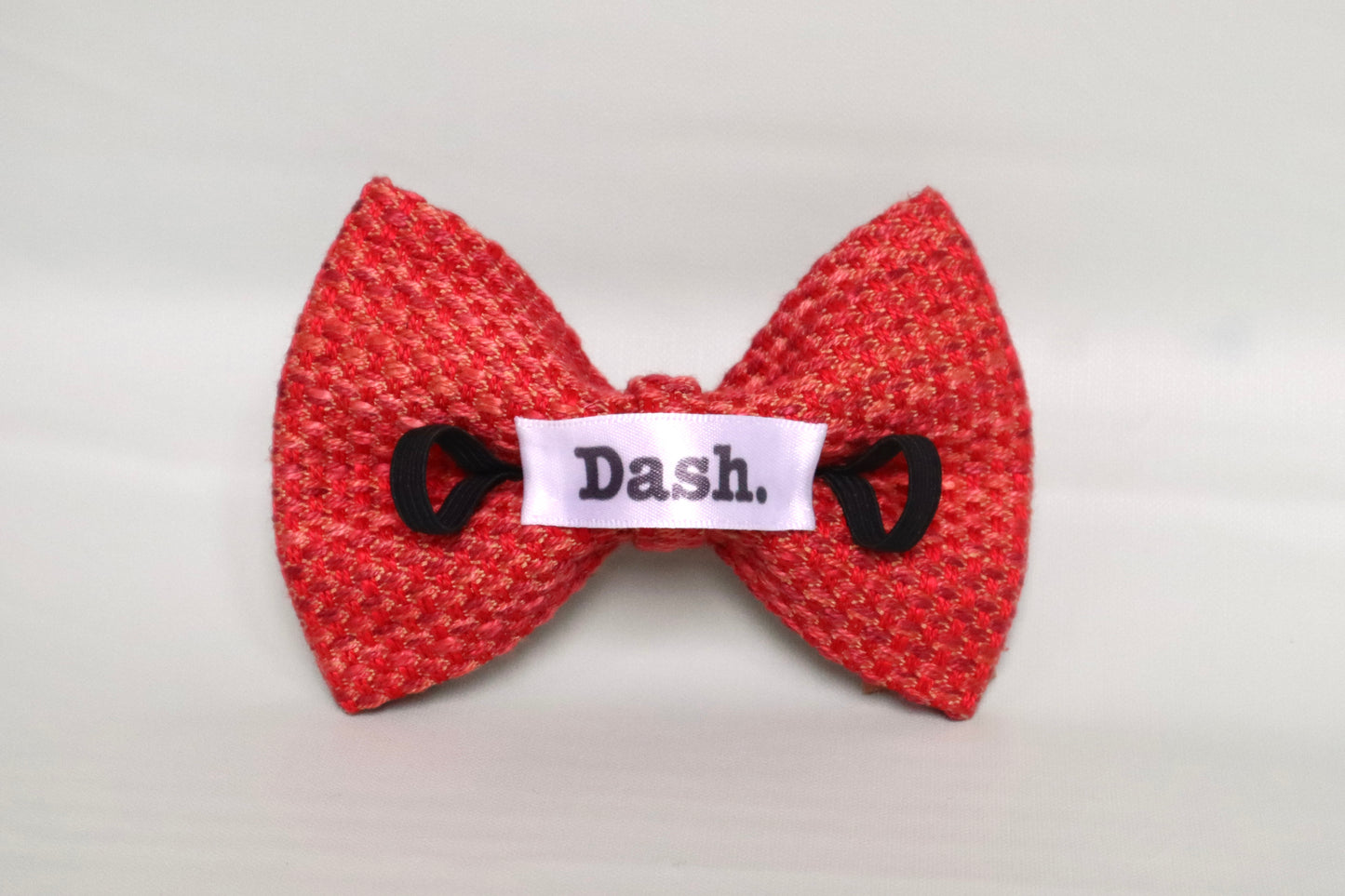 Red and Pink Dog Bow Tie