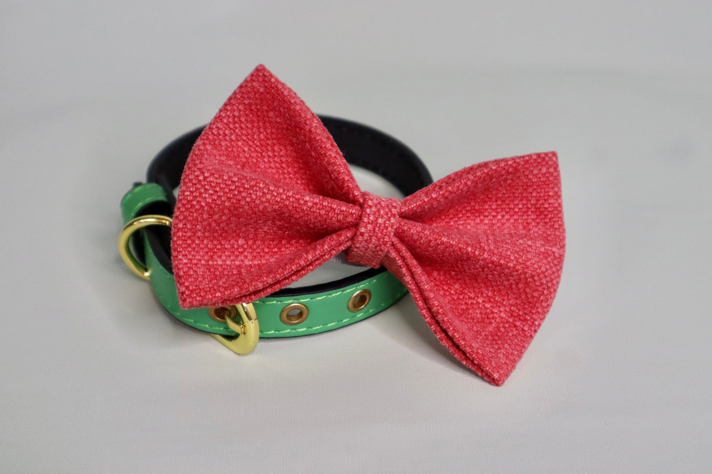 Rose Pink Dog Bow Tie