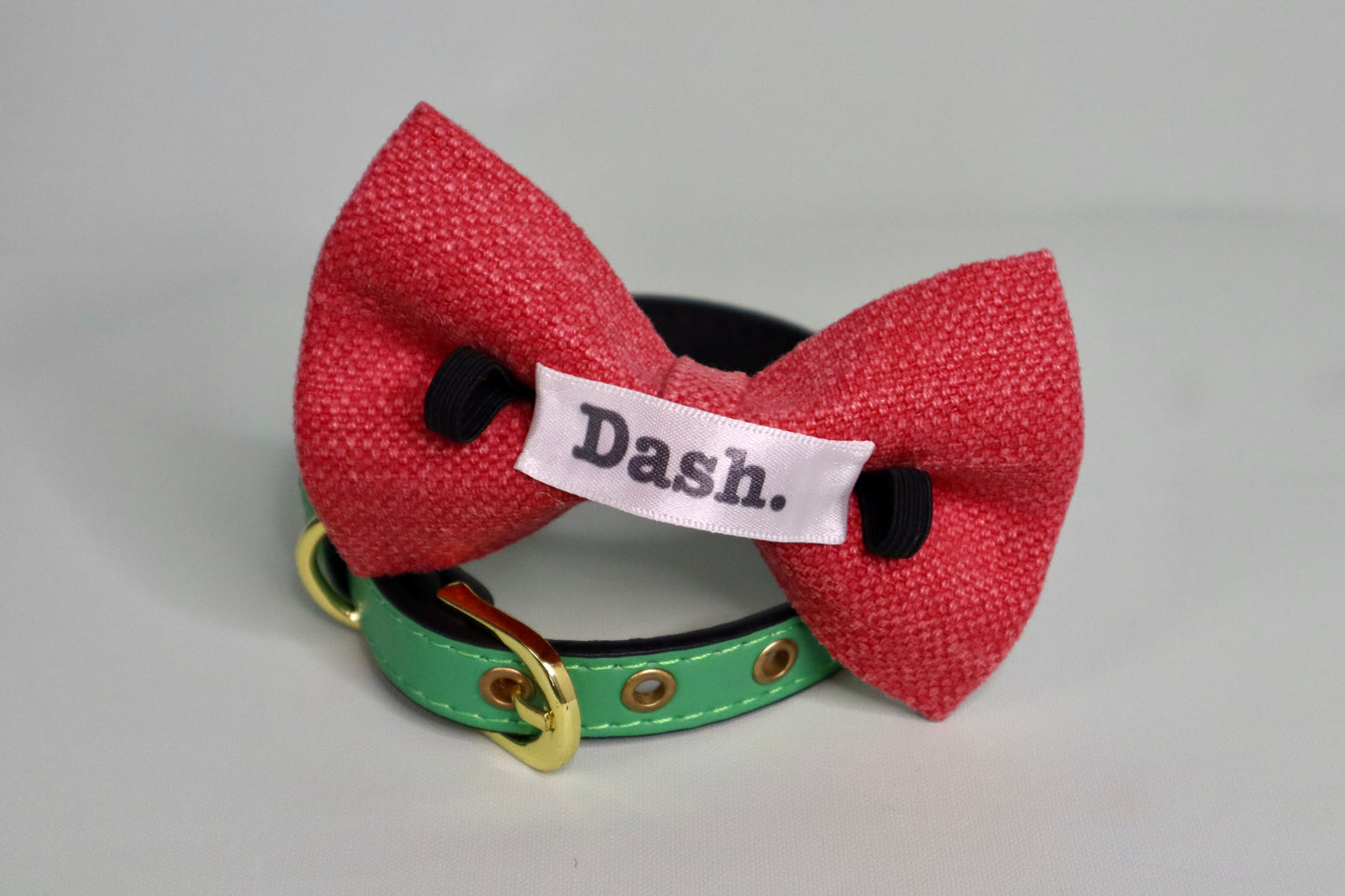 Rose Pink Dog Bow Tie